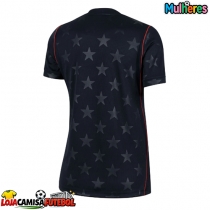 Camisa de Futebol Estados Unidos Equipamento Secundário Mulheres Mundo 2026 Manga Curta
